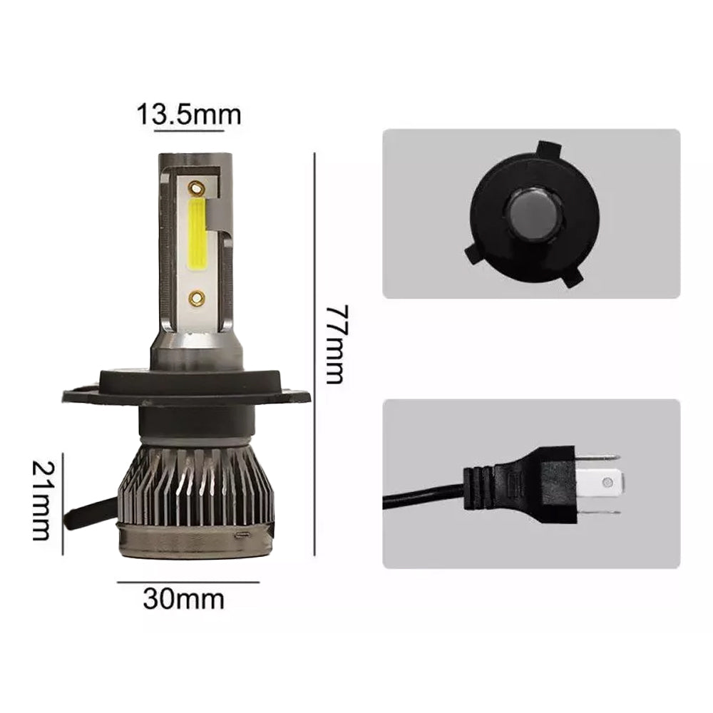 Infografía de medidas del kit LED Y3 LUX LED
