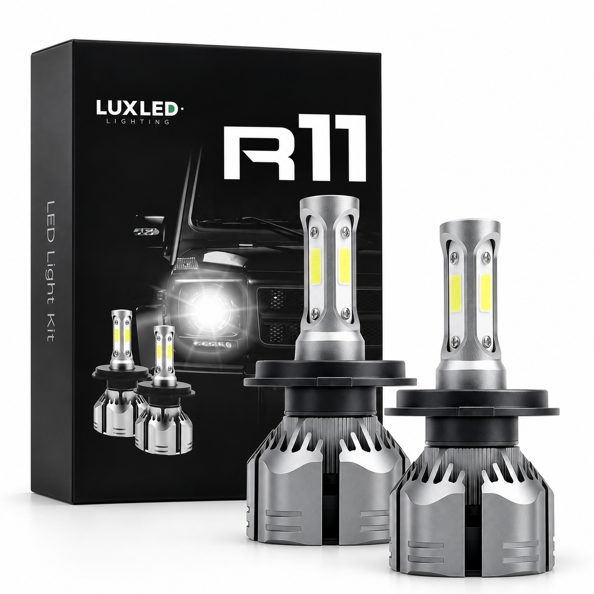 Presentación del kit de ampolletas LED R11 LUX LED